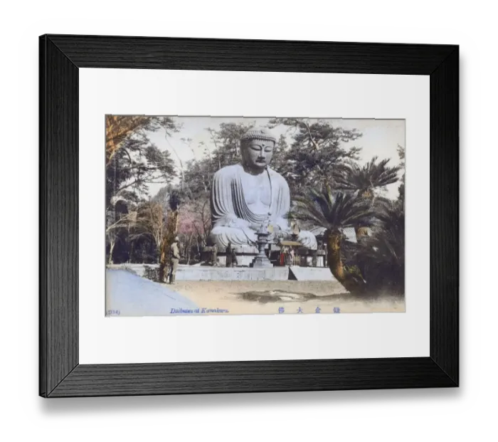 Framed Print : Japan - Great statue of Buddha Daibutsu at Kamakura Framed Print : Japan - Great statue of Buddha Daibutsu at Kamakura