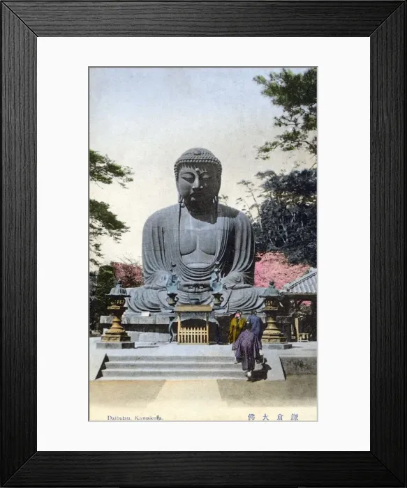 Framed Print : Japan - Great statue of Buddha Daibutsu at Kamakura Framed Print : Japan - Great statue of Buddha Daibutsu at Kamakura