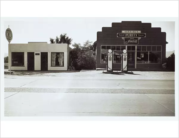 American Roadside Gas Station and Barbershop