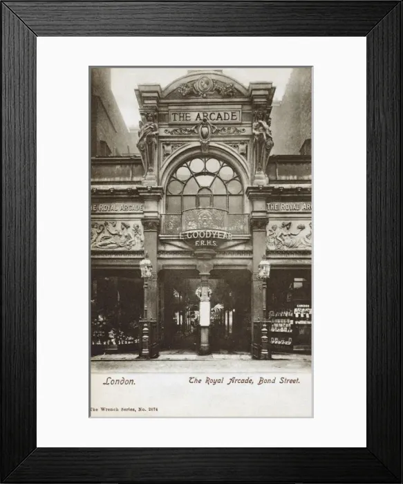 Framed Print : The Royal Arcade, Bond Street, London Framed Print : The Royal Arcade, Bond Street, London