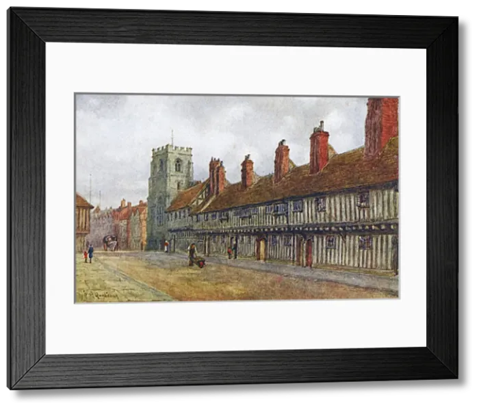 Framed Print : Grammar School and Guild Chapel - Stratford-on-Avon Framed Print : Grammar School and Guild Chapel - Stratford-on-Avon