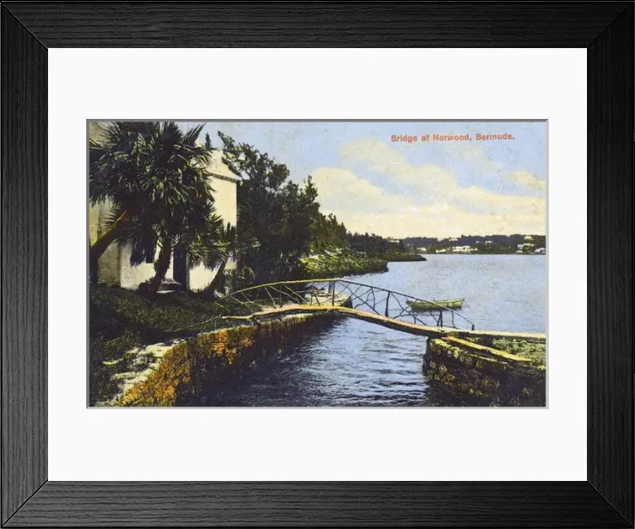 Framed Print : Bridge at Norwood, Bermuda - Atlantic Framed Print : Bridge at Norwood, Bermuda - Atlantic