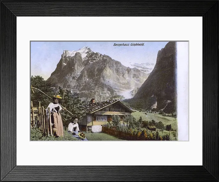 Framed Print : Bernerhaus, Grindelwald, Switzerland Framed Print : Bernerhaus, Grindelwald, Switzerland