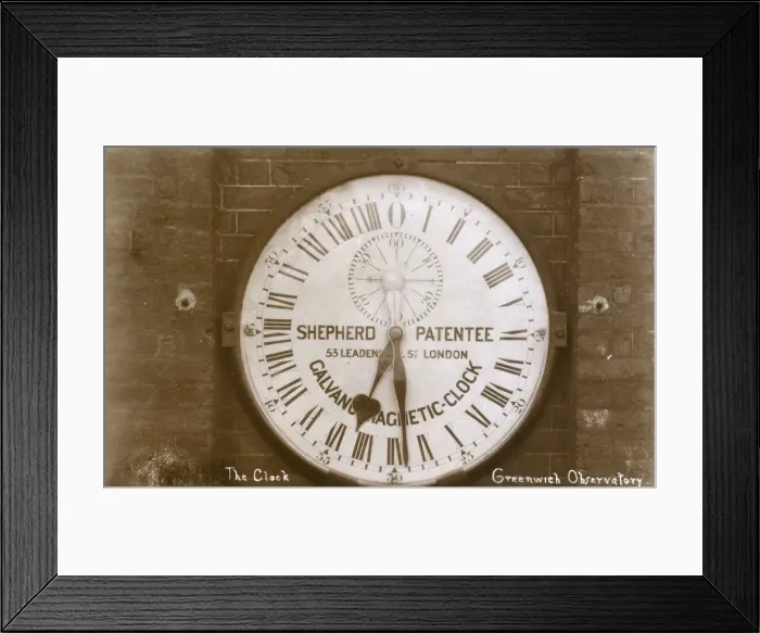 Framed Print : Greenwich Observatory, Greenwich, London - Magnetic Clock Framed Print : Greenwich Observatory, Greenwich, London - Magnetic Clock