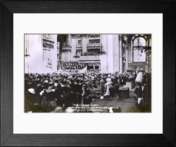 Framed Print : Royal Silver Jubilee Service - St. Pauls Cathedral Framed Print : Royal Silver Jubilee Service - St. Pauls Cathedral