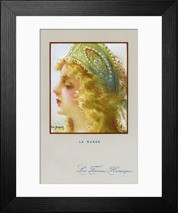 Framed Print : Female Heroines - The Russian Framed Print : Female Heroines - The Russian