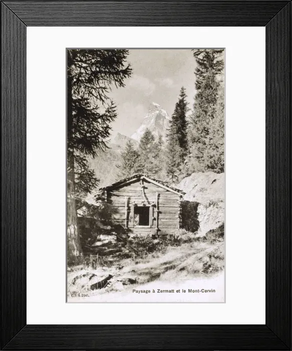 Framed Print : Landscape around Zermatt, Switzerland - and Matterhorn Framed Print : Landscape around Zermatt, Switzerland - and Matterhorn