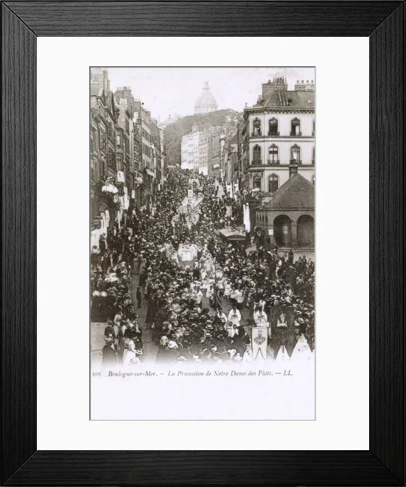 Framed Print : Procession of Virgin of the Sea, Boulogne-sur-Mer, France Framed Print : Procession of Virgin of the Sea, Boulogne-sur-Mer, France