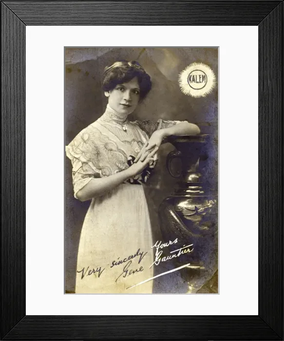 Framed Print : Gene Gauntier - US Screenwriter, Director and Actress Framed Print : Gene Gauntier - US Screenwriter, Director and Actress