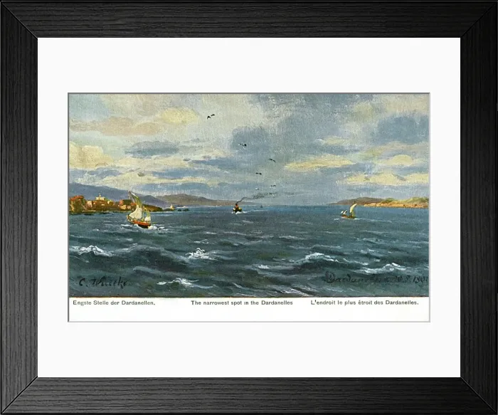 Framed Print : The Narrowest spot in the Dardanelles, Turkey Framed Print : The Narrowest spot in the Dardanelles, Turkey
