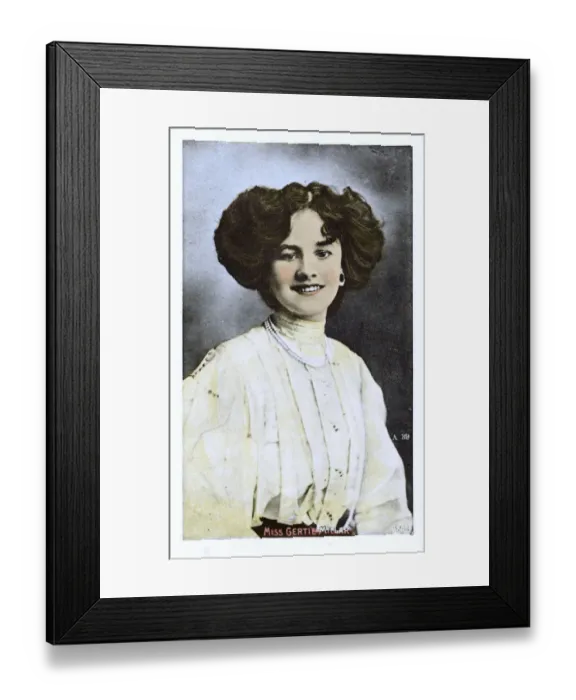 Framed Print : Gertie Millar - English stage actress and singer Framed Print : Gertie Millar - English stage actress and singer