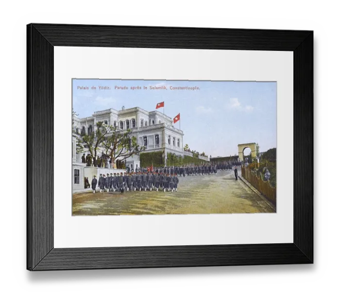 Framed Print : Parade after Friday Prayers past the Yildiz Palace, Istanbul Framed Print : Parade after Friday Prayers past the Yildiz Palace, Istanbul