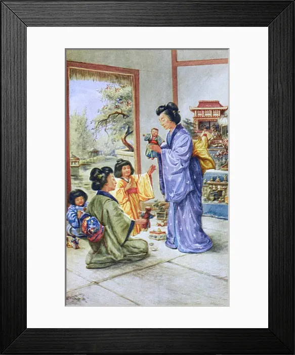 Framed Print : Japan - A Girls Festival Framed Print : Japan - A Girls Festival