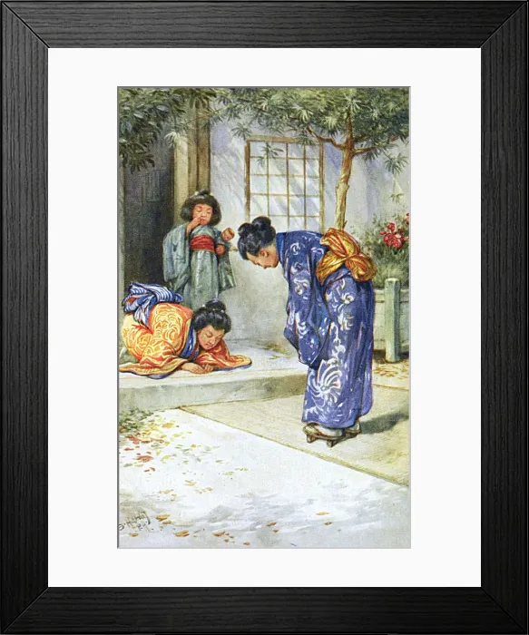 Framed Print : Japan - A Japanese Greeting Framed Print : Japan - A Japanese Greeting