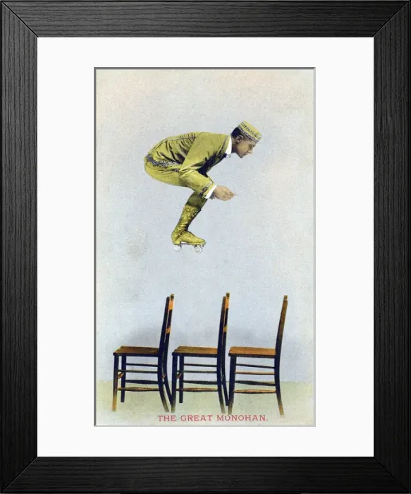 Framed Print : The Great Monohan - Record-breaking Roller Skater Framed Print : The Great Monohan - Record-breaking Roller Skater