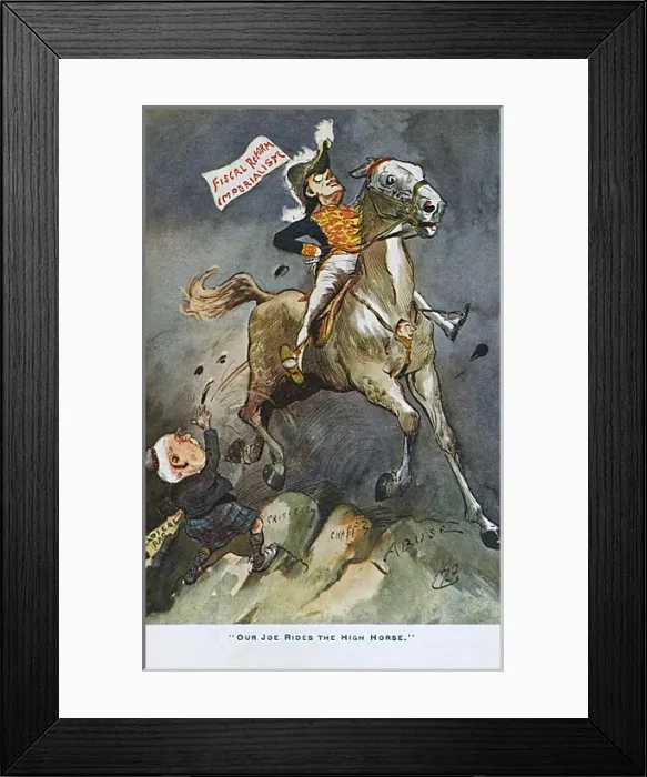 Framed Print : Proud Joseph Chamberlain astride his High Horse Framed Print : Proud Joseph Chamberlain astride his High Horse