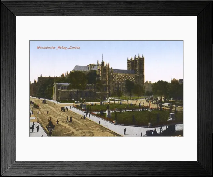 Framed Print : View over Parliament Square toward Westminster Abbey, London Framed Print : View over Parliament Square toward Westminster Abbey, London