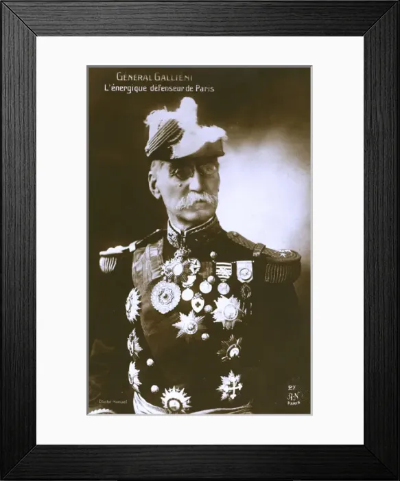 Framed Print : WW1 - General Gallieni - The Energetic Defender of Paris Framed Print : WW1 - General Gallieni - The Energetic Defender of Paris