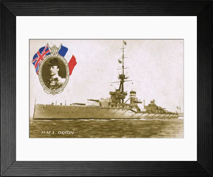 Framed Print : Super Dreadnought - HMS Orion - Portrait, Sir John Jellicoe Framed Print : Super Dreadnought - HMS Orion - Portrait, Sir John Jellicoe