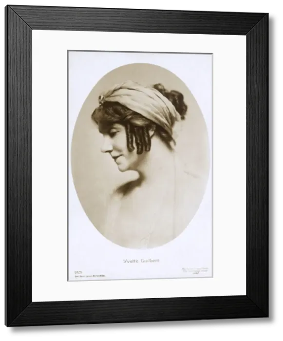 Framed Print : Yvette Guilbert - French Actress Framed Print : Yvette Guilbert - French Actress