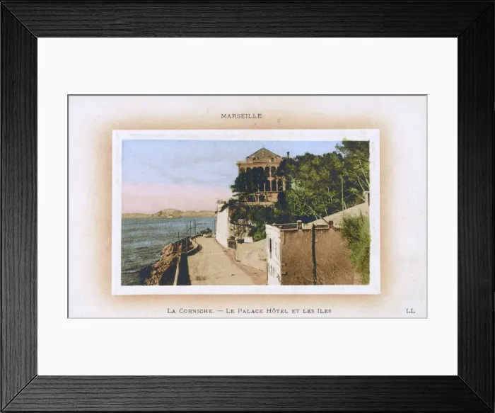 Framed Print : Marseille, France, La Corniche - La Palace Hotel et Les Iles Framed Print : Marseille, France, La Corniche - La Palace Hotel et Les Iles