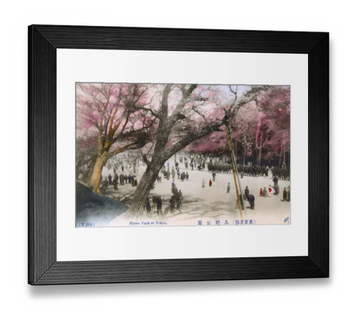 Framed Print : Cherry Blossom and marching soldiers Ueno Park, Tokyo, Japan Framed Print : Cherry Blossom and marching soldiers Ueno Park, Tokyo, Japan