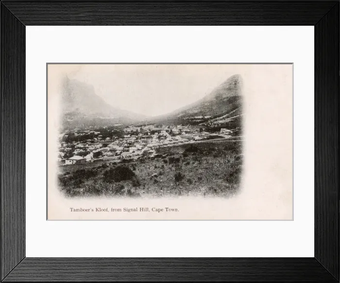 Framed Print : Tamboers Kloof from Signal Hill, Cape Town, South Africa Framed Print : Tamboers Kloof from Signal Hill, Cape Town, South Africa