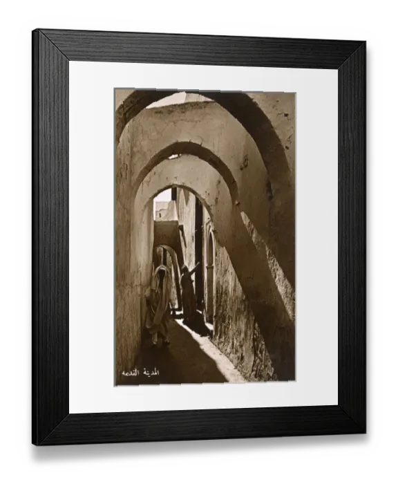 Framed Print : Libya - Tripoli - narrow passage within the Old City Framed Print : Libya - Tripoli - narrow passage within the Old City