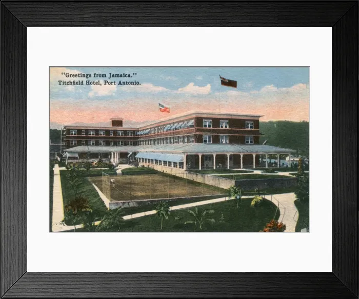 Framed Print : Jamaica, West Indies - The Titchfield Hotel, Port Antonio Framed Print : Jamaica, West Indies - The Titchfield Hotel, Port Antonio