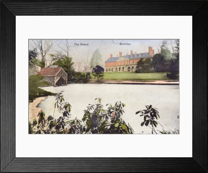 Framed Print : Bromley Palace and lake Framed Print : Bromley Palace and lake