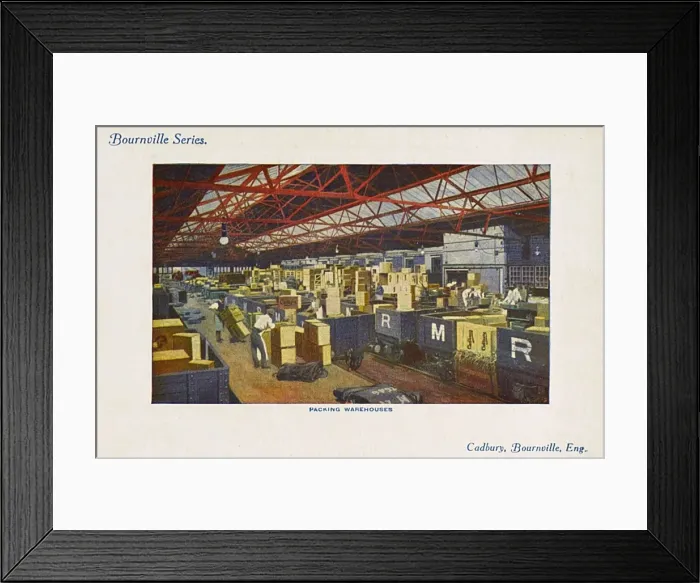 Framed Print : The Packing Warehouses - Bournville, Birmingham, England Framed Print : The Packing Warehouses - Bournville, Birmingham, England