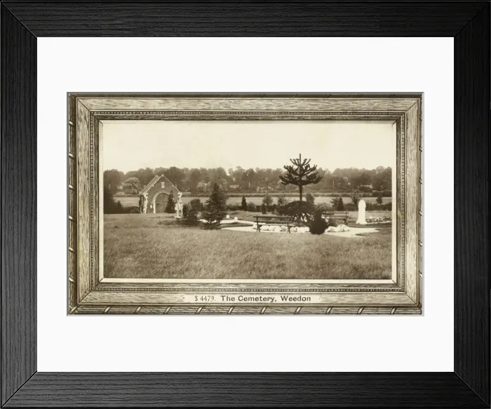 Framed Print : Northamptonshire - The Cemetery - Weedon Bec Framed Print : Northamptonshire - The Cemetery - Weedon Bec