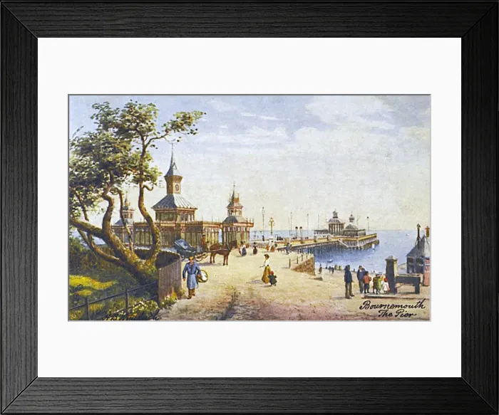 Framed Print : Bournemouth, Dorset - The Elegant Victorian Pier Framed Print : Bournemouth, Dorset - The Elegant Victorian Pier