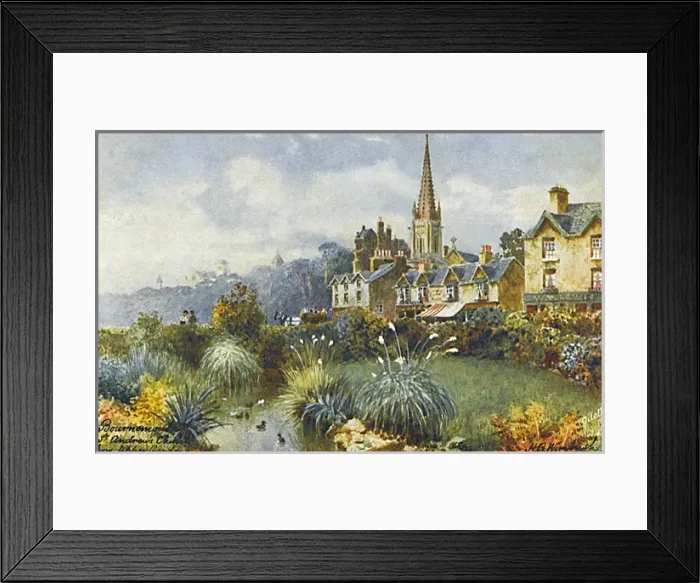 Framed Print : Bournemouth, Dorset - View of St Andrews Church Framed Print : Bournemouth, Dorset - View of St Andrews Church