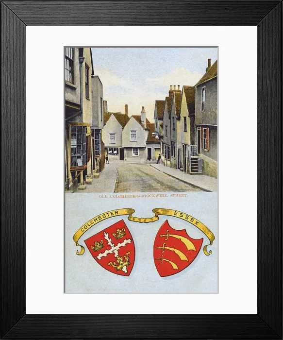 Framed Print : Colchester, Essex - Stockwell Street ( Old Colchester ) Framed Print : Colchester, Essex - Stockwell Street ( Old Colchester )