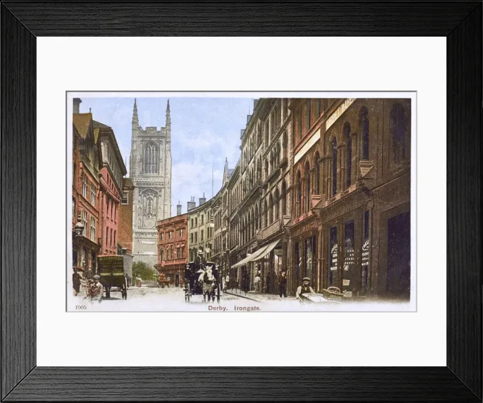 Framed Print : Derby - Irongate Framed Print : Derby - Irongate