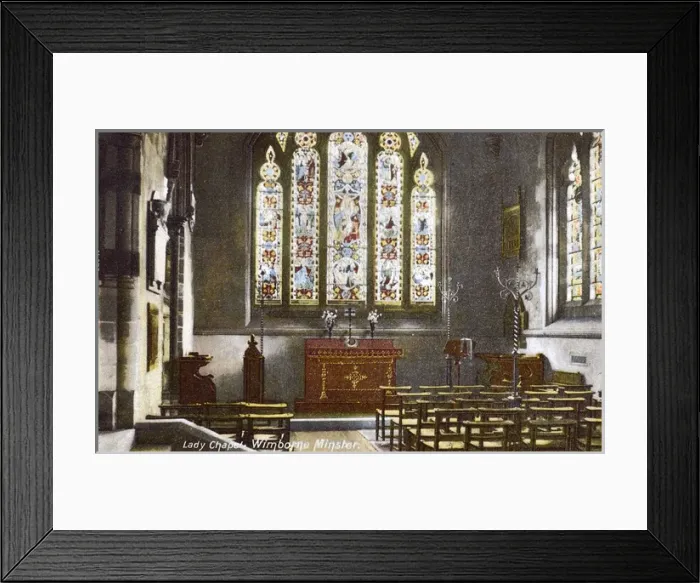 Framed Print : Wimborne Minster, Dorset - The Lady Chapel Framed Print : Wimborne Minster, Dorset - The Lady Chapel