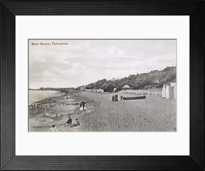 Framed Print : Felixstowe, Suffolk -The West Beach Framed Print : Felixstowe, Suffolk -The West Beach