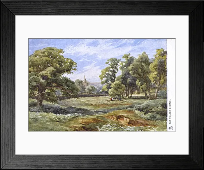 Framed Print : A traditional idyllic rural country view Framed Print : A traditional idyllic rural country view