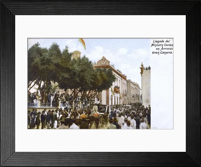 Framed Print : Canary Islands - Gran Canaria - Arrucas - Arrival of Covian Framed Print : Canary Islands - Gran Canaria - Arrucas - Arrival of Covian