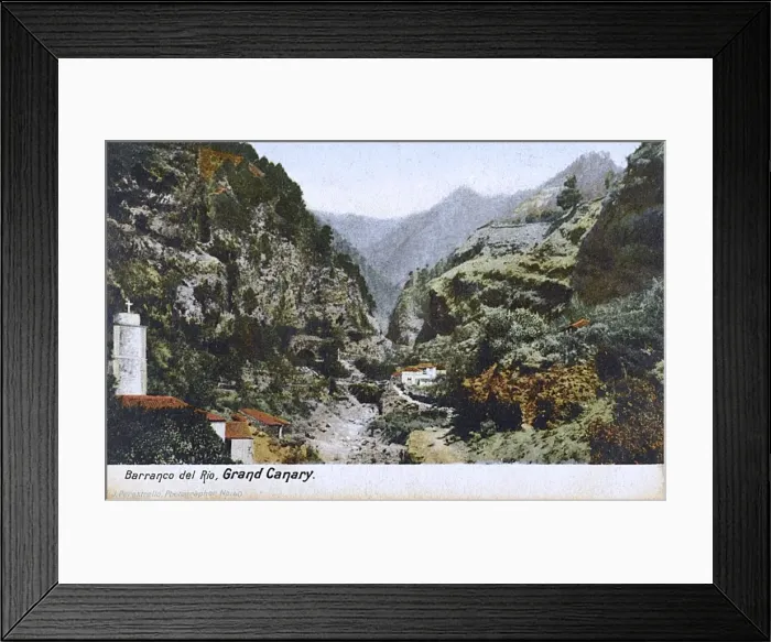 Framed Print : Canary Islands - Gran Canaria - Barrancho River Valley Framed Print : Canary Islands - Gran Canaria - Barrancho River Valley