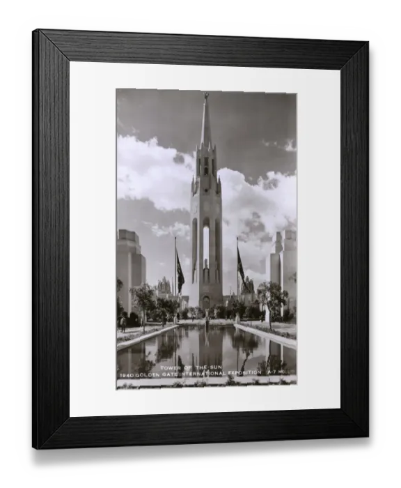 Framed Print : Tower of the Sun - 1940 Golden Gate International Exposition Framed Print : Tower of the Sun - 1940 Golden Gate International Exposition