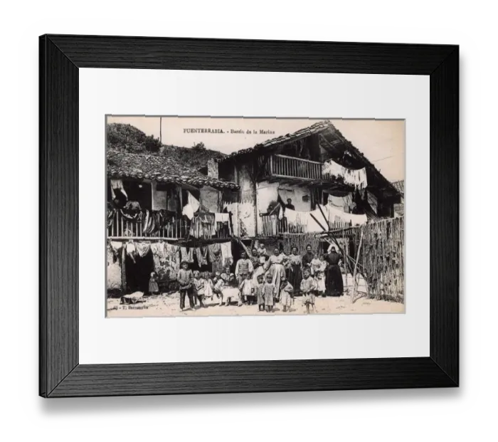 Framed Print : Hondarribia, Spain - House in the Marina Neighbourhood Framed Print : Hondarribia, Spain - House in the Marina Neighbourhood