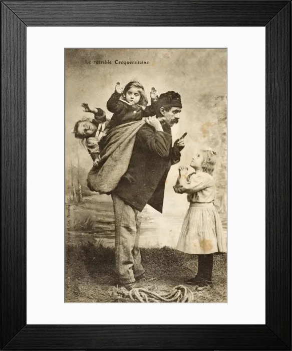 Framed Print : The Terrible Bogeyman - who steals away naughty children Framed Print : The Terrible Bogeyman - who steals away naughty children