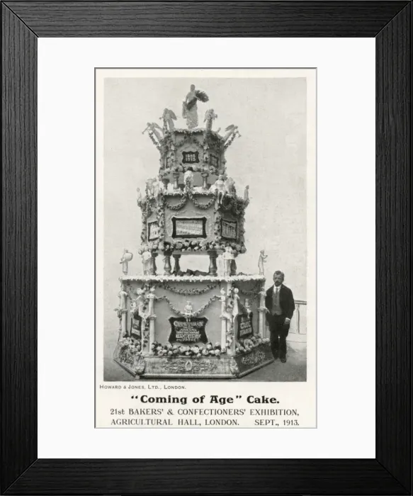Framed Print : A Coming of Age Cake - Bakers & Confectioners Exhibition Framed Print : A Coming of Age Cake - Bakers & Confectioners Exhibition