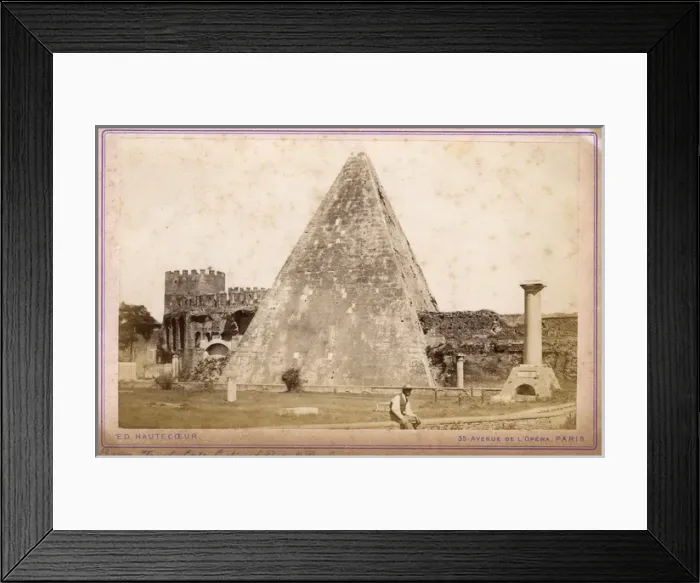 Framed Print : The Pyramid of Cestius, Rome, Italy Framed Print : The Pyramid of Cestius, Rome, Italy
