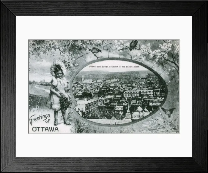 Framed Print : Ottawa, Canada, View from Church of the Sacred Heart Tower Framed Print : Ottawa, Canada, View from Church of the Sacred Heart Tower