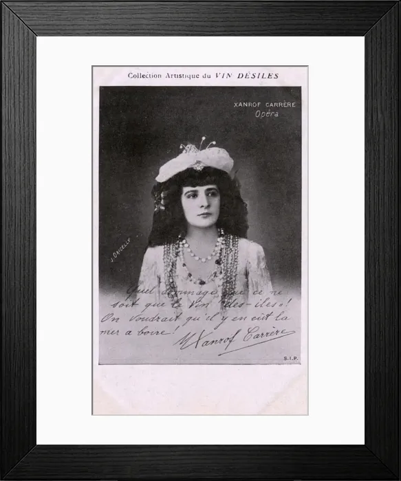 Framed Print : French Opera star - Marguerite Carrere-Xanrof Framed Print : French Opera star - Marguerite Carrere-Xanrof