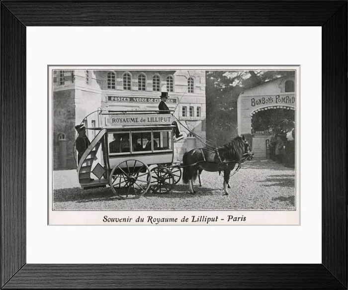 Framed Print : Miniature French Horse Omnibus - Royaume de Lilliput Framed Print : Miniature French Horse Omnibus - Royaume de Lilliput