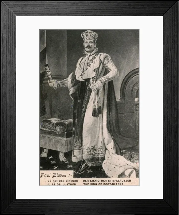 Framed Print : Paul Biston the 1st - The King of Boot-blacks Framed Print : Paul Biston the 1st - The King of Boot-blacks